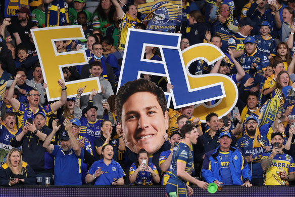 The Eels fans loved what they saw.