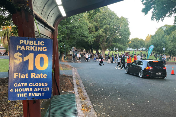 Parking at the MCG has reverted to the old system.