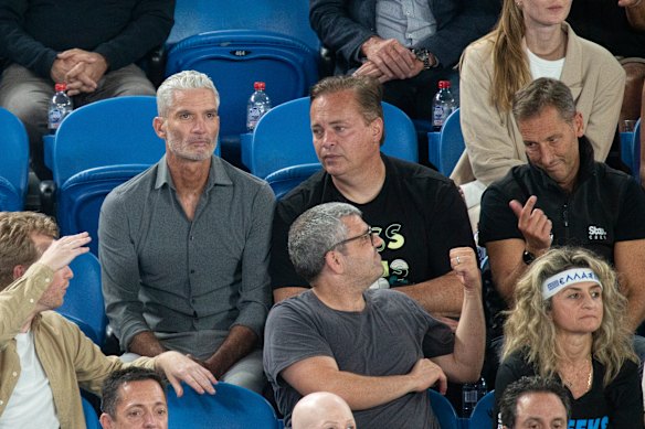 Craig Foster (left) and Mark Bosnich (centre) front Stan Sport’s Champions League coverage.