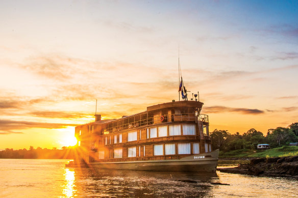 Exploring the Amazon in Lindblad’s expedition vessel, Delfin II.