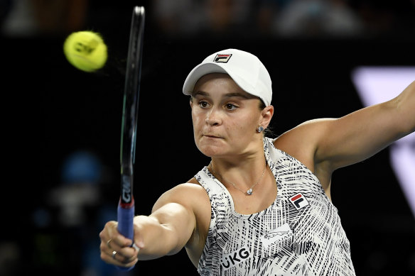 Ash Barty is through to the Australian Open final.