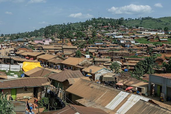 A view of the mining town of Mongbwalu.