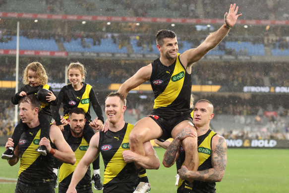 Are Richmond stalwarts Jack Riewoldt, Trent Cotchin and Dustin Martin preparing for their final games together?