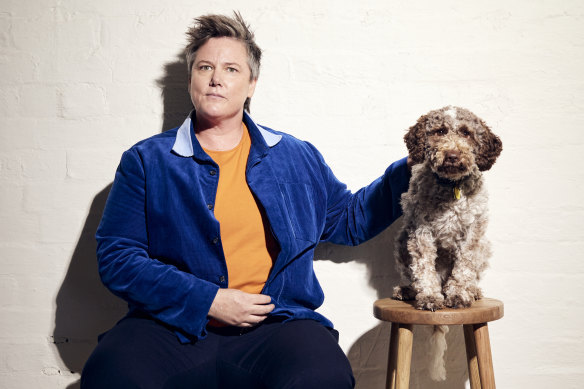 Hannah Gadsby is enjoying the quiet of their home in regional Victoria.