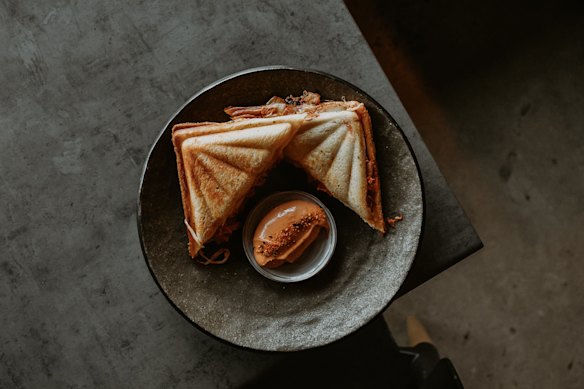  Jaffles are filled with kimchi and bolognese.
