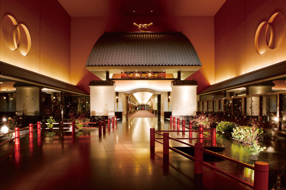 The ’great gate of fortune” leads into the expansive public areas.