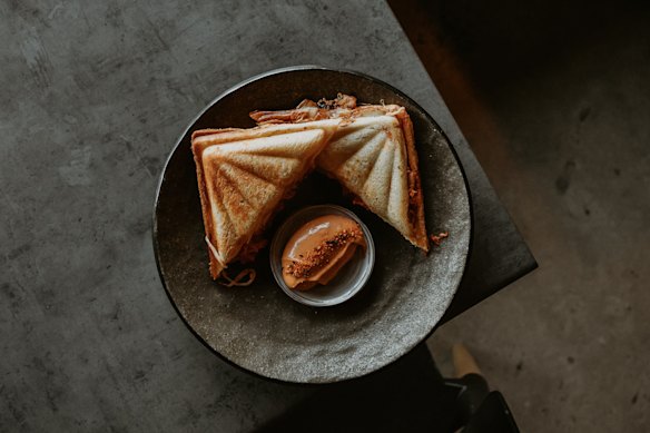  Jaffles are filled with kimchi and bolognese.
