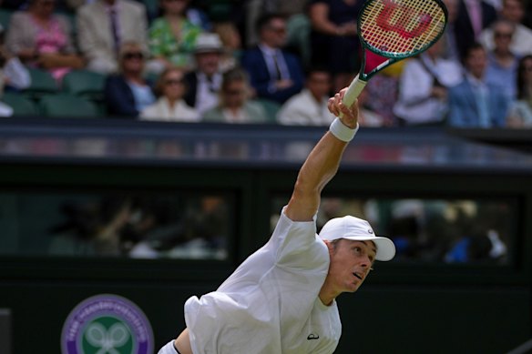 Alex de Minaur says he needs to find a way to get more cheap points on serve.