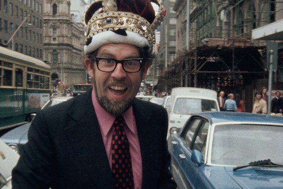 Rolf Harris in 1975 in a still from the documentary Rolf Harris: Primetime Predator.