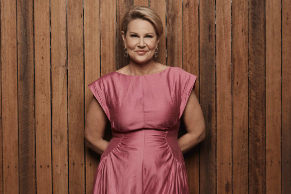 Julia Morris’ favourite fashion era is the 1940s, especially for the pencil skirts and coats.