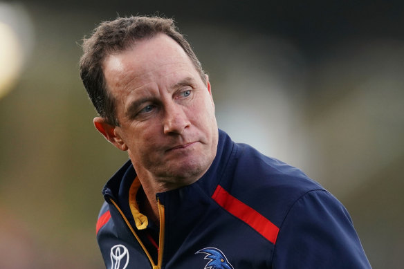 Don Pyke has stood down as coach of Adelaide.