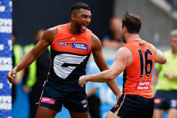 Callum Brown is an athletic Giant.