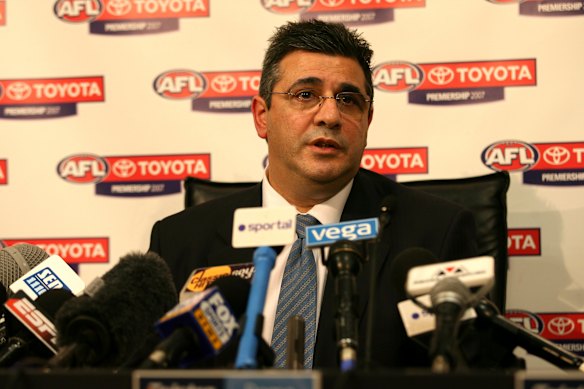 Former AFL boss Andrew Demetriou.