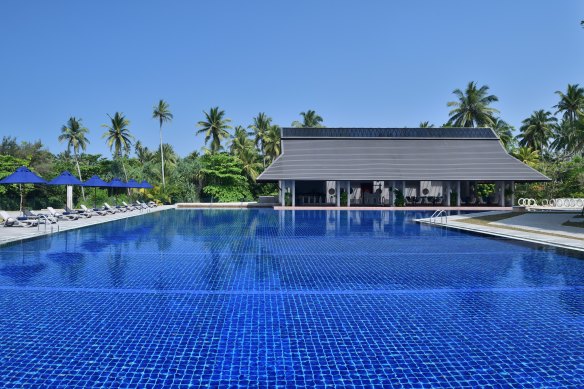 Lounge poolside … plenty of places to be a sun-kissed sloth.