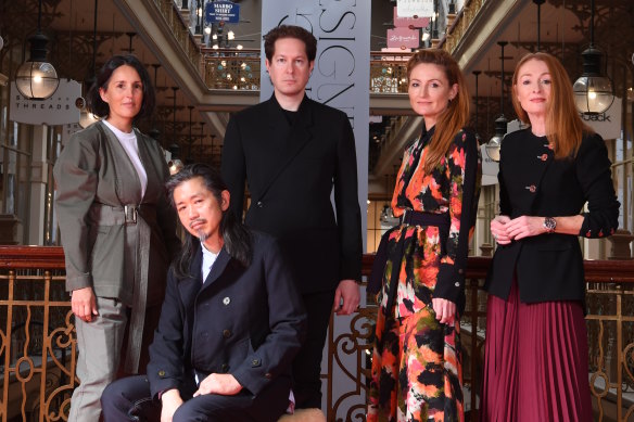 The Strand designers for Life and Leisure. From left: Mary Lou (Bassike ), Akira Isogawa (Akira), Marc Freeman (Camilla&Marc), Genevieve Smart and Alex Smart (Ginger and Smart). 