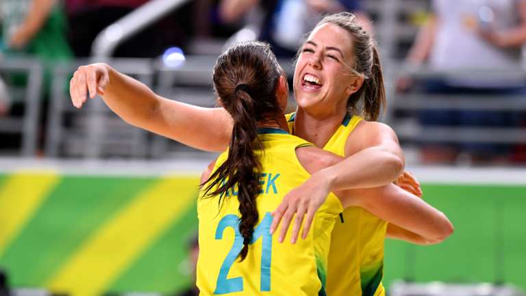 Skipper: The Opals expect O'hea (right) to suit up later in the tournament.