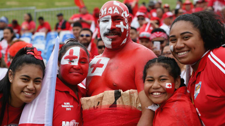 Shake-up: The 'World League' concept would throw the likes of Tonga, Fiji and Japan into regular competition with the world's top Test nations. 