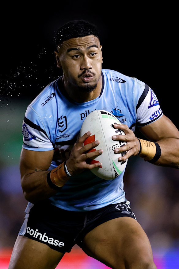 Ronaldo Mulitalo was firing for the Sharks on Saturday night.