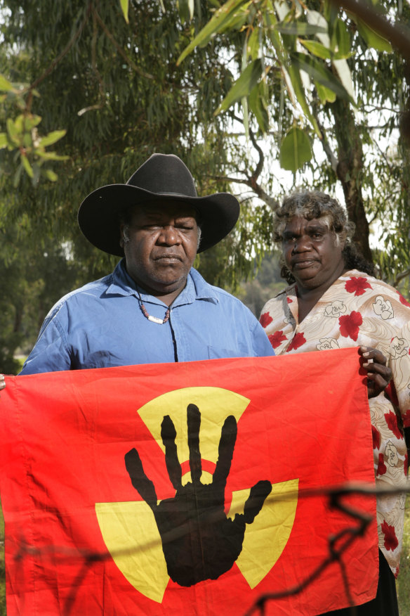 Opponents of the Muckaty Station nuclear waste dump.