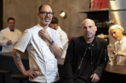 Co-owners Joe Vargetto (left) and Maurice Terzini at Cucina Povera Vino Vero.