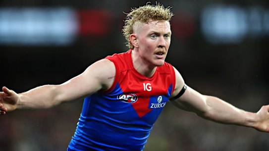 Staying put: Clayton Oliver will be with the Demons in 2024.