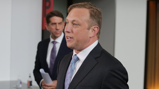 Treasurer Cameron Dick and Deputy Premier Steven Miles.