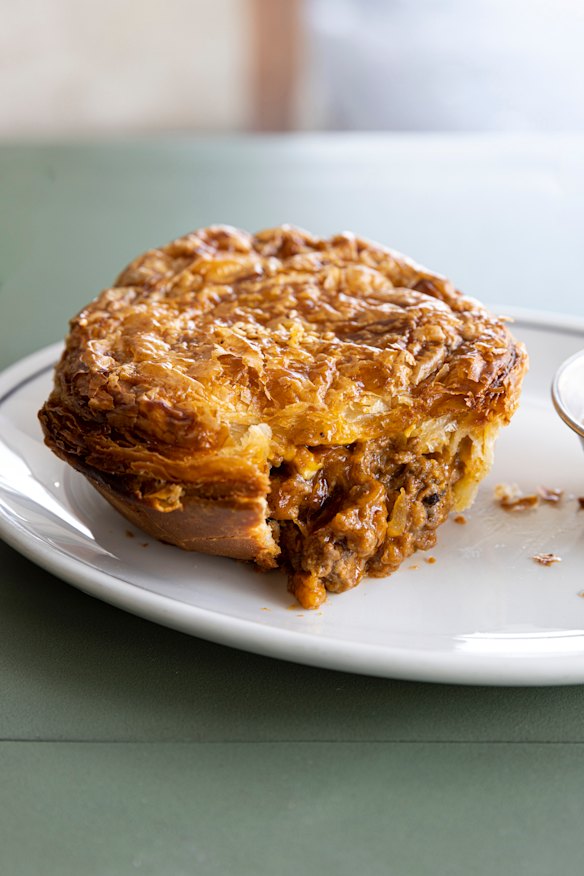 Falco’s Rockwell pie comes with a side of special sauce.