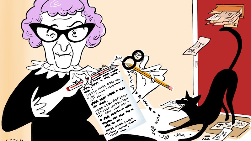 Granny or grandpa: The person who knits together the purls of witdom