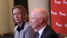 CEO Meg O’Neill and Chairman Richard Goyder at Woodside 