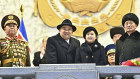 Korean leader Kim Jong-un, with his daughter, at a military parade in Pyongyang this month.