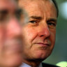 Simon Crean with then prime minister John Howard in 2003. He become Labor leader at a dreadful time for the party.