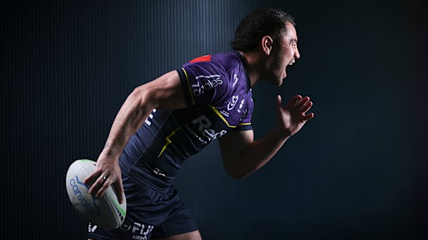 Running man … Jahrome Hughes.