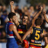 Rising young Crows prevail in battle of Ballarat