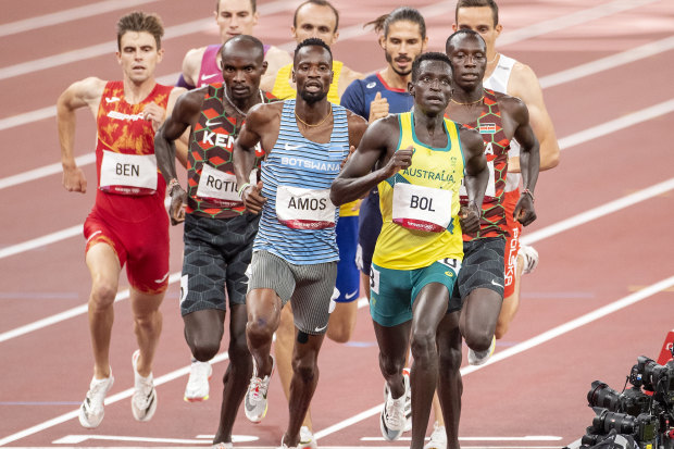 Bol in the 800-metres men’s final in Tokyo last year.