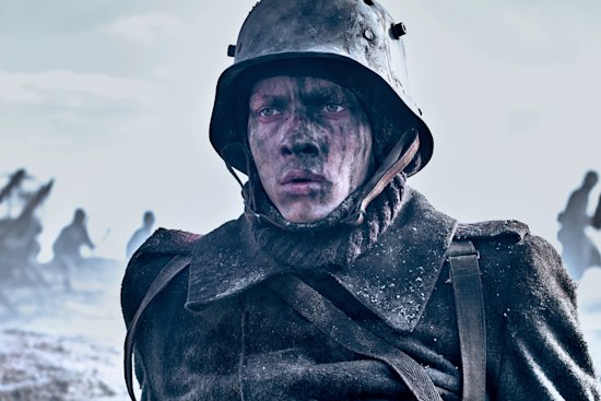 Felix Kammerer delivers an uncanny performance as soldier Paul Baumer in All Quiet on the Western Front.