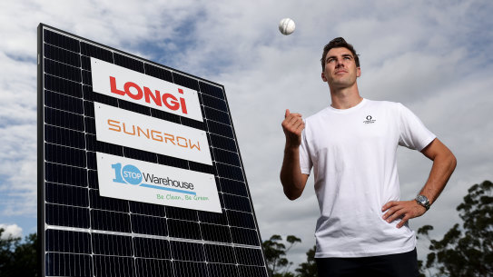 Australian men’s captain Pat Cummins has launched a campaign to have cricket clubs install solar panels to drive down their costs.