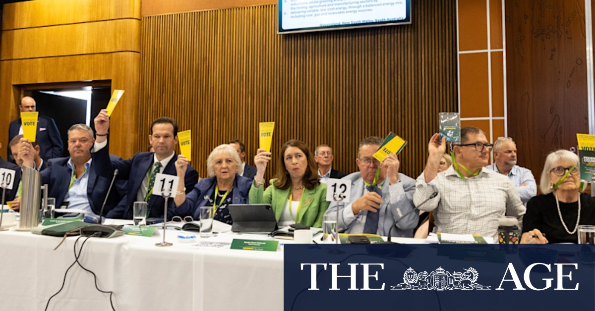 ‘We’re not going to streak ahead’: Nationals officially dump net zero climate target