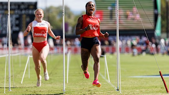 Shar’Carri Richardson wins the Stawell Gift.