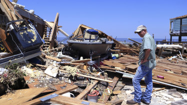 Devastation caused by Hurricane Harvey in Rockport, Texas.