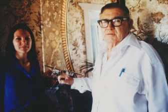 A young Gina Rinehart and her father Lang Hancock, pictured in 1992, lobbied assiduously to overturn pre-War bans on exporting iron ore, clearing the way for a wave of prosperity.