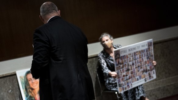 Nadia Milleron, mother of a woman killed in the Ethiopian Airlines Boeing 737 Max crash, was at the hearing. 