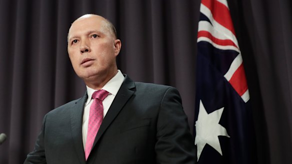 Minister for Home Affairs Peter Dutton took aim at Rex Patrick's character.