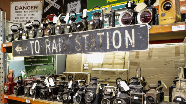 Anyone have a light? More than 200 antique railway lanterns are for sale.