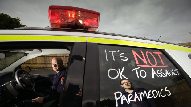 Victorian paramedics protested when two women escaped a jail term for bashing their colleague after an appeal.