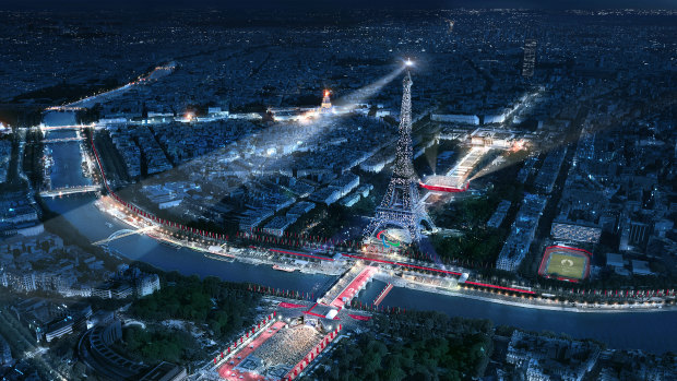 Paris organisers will aim to maximise the city’s landmarks for the 2024 Olympics.