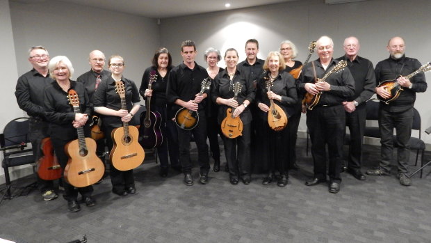 Members of COZMO (Capital of Australia Mandolin Orchestra)