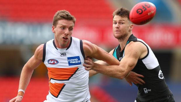 Aidan Corr has left the Giants' hub after informing the club he would exercise his rights as a restricted free agent.