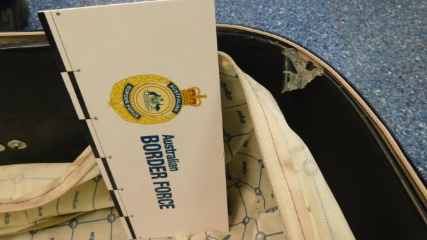 A Swedish man has been charged over allegedly hiding more than 16 kilograms of ice in the lining of his suitcase.