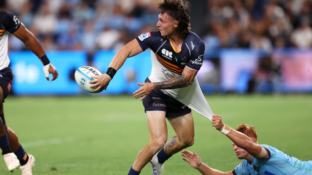 Corey Toole scored on debut in a Brumbies win in round one at Allianz Stadium.