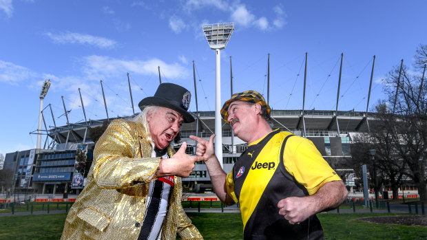 Joffa and Trout face-off at the MCG before Friday's preliminary final.
